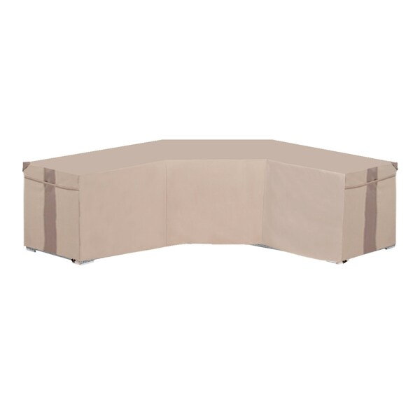 Modern Leisure Monterey Patio Sectional Lounge Set Cover, V-Shaped, 1 in. L x 33.5 in. W x 31 in. H, Beige 3031 - main